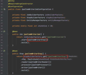 java - spring batch: cannot recognize itemprocessor... SpringBatch 간단 정리